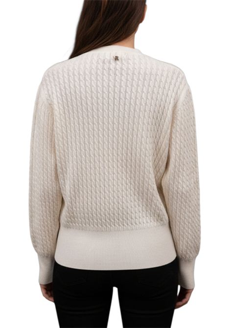 CABLE-KNIT JUMPER WITH APPLIQUÉS VALENTINA RIO | sweaters | V4227/01003